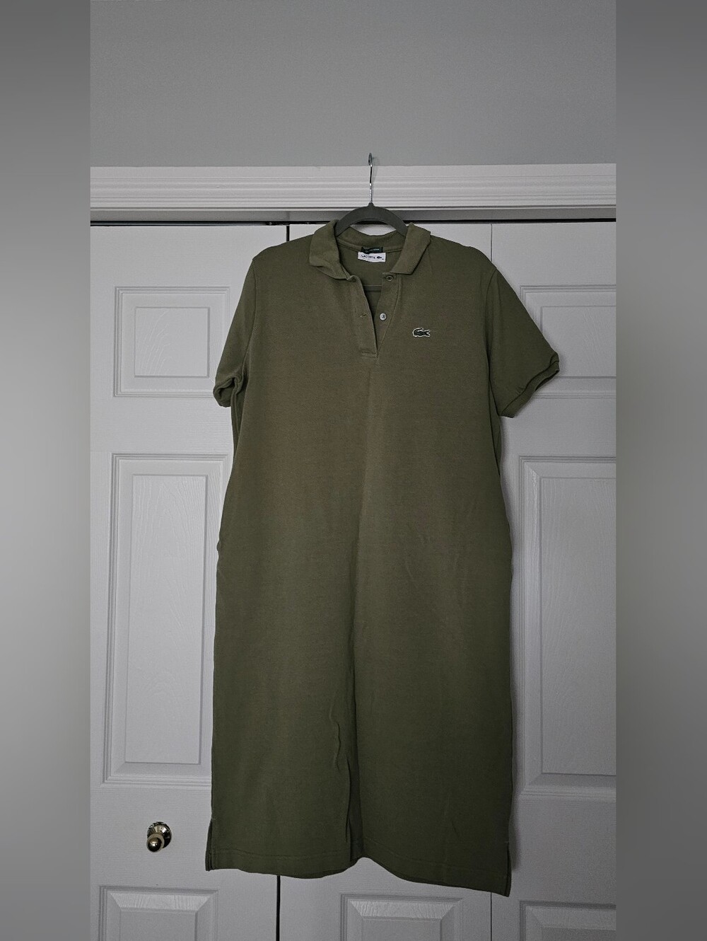Lacoste Olive Green Polo Dress